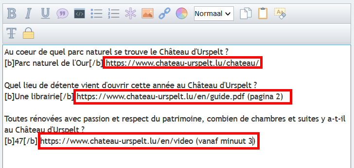 Antwoorden met bronvermelding