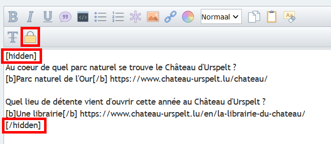 Antwoorden verborgen